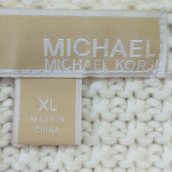 Michael Kors Ivory Knit Crew Neck Sweater, Men's XL - Picture 9 of 10